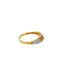 22K Yellow Gold Kashvi Minimal Ring w/ CZ Stones - Virani Jewelers