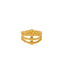 22K Yellow Gold Four Layer Beaded Ring - Virani Jewelers