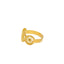 22K Yellow Gold Beaded Medallion Ring - Virani Jewelers