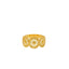 22K Yellow Gold Beaded Medallion Ring - Virani Jewelers