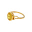 22K Yellow Gold Open Face Sapphire Ring