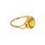 22K Yellow Gold Open Face Sapphire Ring