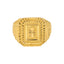 22K Yellow Gold Rustic Men's Ring (10.7 grams)