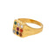 22K Yellow Gold Unisex Sacred Stones Ring
