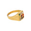 22K Yellow Gold Unisex Sacred Stones Ring