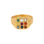 22K Yellow Gold Unisex Sacred Stones Ring