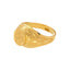 22K Yellow Gold Men's Antique Om Ring