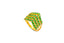 22K Yellow Gold Ring W/ Emeralds & Layered Arrow Design - Virani Jewelers