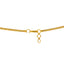 A close-up image of the hook-in-eye clasp on the 22K gold necklace from Virani Jewelers.
