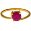 22K Yellow Gold & Ruby Ring (Size 7) - Virani Jewelers
