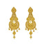 An image of the Chandbali 22K gold earrings from Virani Jewelers.