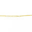 An image of the hook-in-eye clasp on the Veblen 22K gold necklace from Virani.