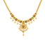 22K Yellow Gold Kundan Jewelry Set with Emeralds