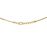 22K Yellow Gold Necklace with Temple shaped Earrings Set - Virani Jewelers | 


Class and elegance are what this dainty gold necklace exudes! Wear this V-Shape patterned 22K ...