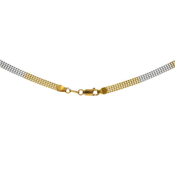 22K Multi Gold Singapore Dazzling Chain W/ Length 16inches - Virani Jewelers | 


Gift yourself a contemporary design that complements your ethnic wear as beautifully as ever. ...