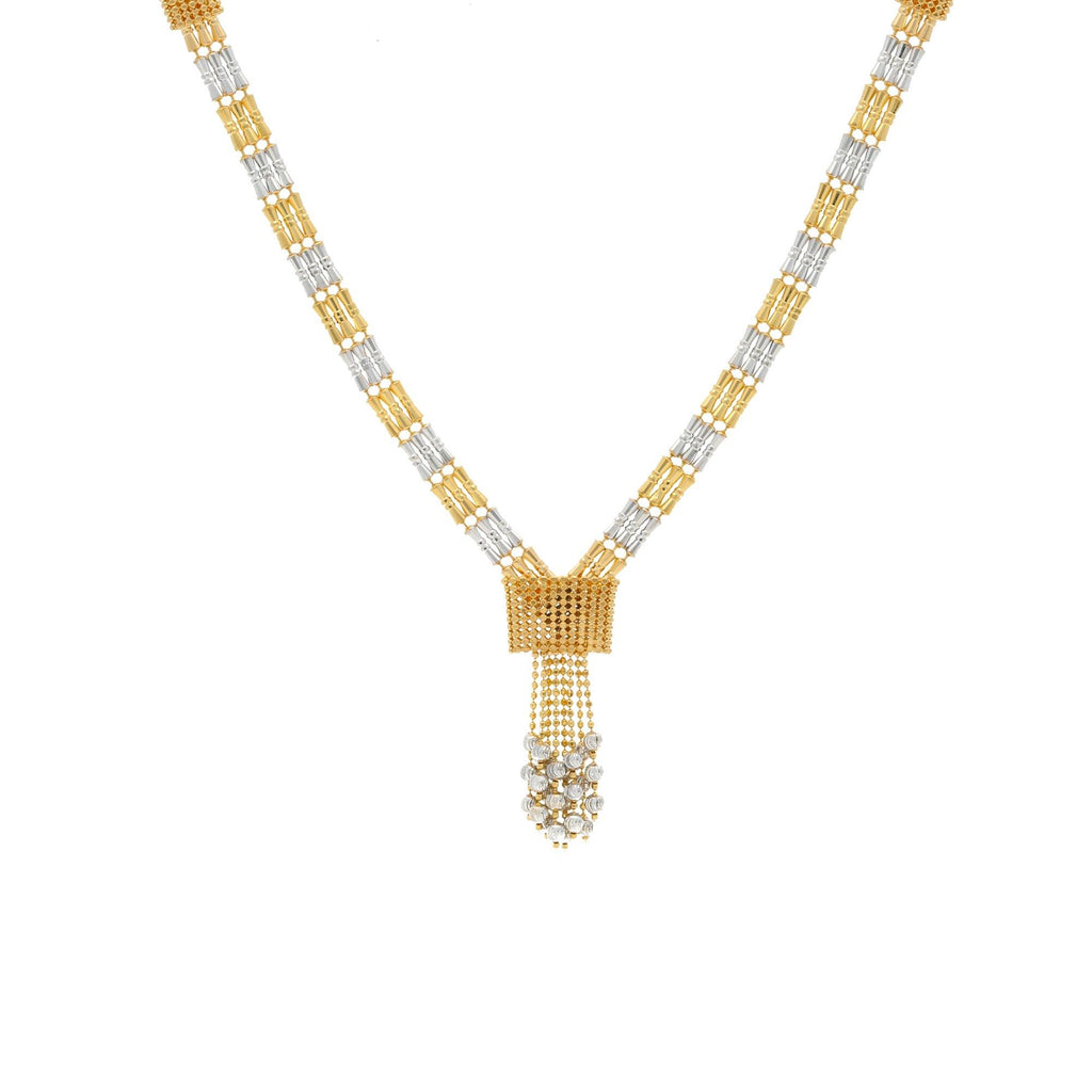 22K Multi Gold Singapore Special Chain W/ Length 16inches - Virani Jewelers | 


A chain designed exclusively for women; with a beautiful design and this chain is wonderful pa...