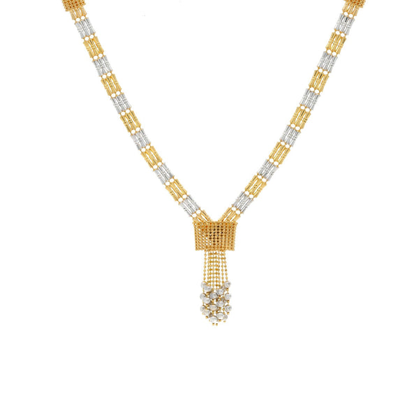 22K Multi Gold Singapore Special Chain W/ Length 16inches - Virani Jewelers | 


A chain designed exclusively for women; with a beautiful design and this chain is wonderful pa...