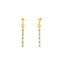 An image of a pair of 22K gold earrings with an Indian jewelry design from Virani Jewelers