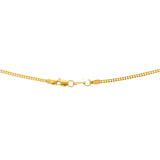 An image of the lobster claw clasp on the 22K gold necklace from Virani Jewelers. | Discover your new favorite 22K gold necklace set when you shop Virani Jewelers!

Crafted with Vir...