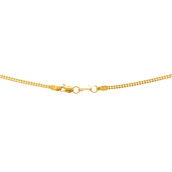 An image of the lobster claw clasp on the 22K gold necklace from Virani Jewelers. | Discover your new favorite 22K gold necklace set when you shop Virani Jewelers!

Crafted with Vir...