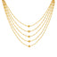 22K Yellow Gold Layered Necklace Set w/ Beads