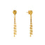 22K Yellow Gold Thin Layered Necklace Set w/ Beads (11.5 grams)