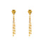 22K Yellow Gold Thin Layered Necklace Set w/ Beads (11.5 grams)