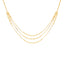 22K Yellow Gold Thin Layered Necklace Set w/ Beads (11.5 grams)