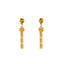 22K Yellow Gold Two Layer Filigree Necklace Set w/ Beads