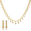 22K Yellow & White Gold Beaded Singapore Set - Virani Jewelers