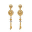 22K Yellow & White Gold Beaded Singapore Pendant Set - Virani Jewelers