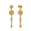 22K Yellow & White Gold Beaded Singapore Pendant Set - Virani Jewelers