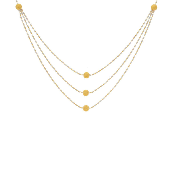 22K Gold Dazzling Singapore set w/ Earrings - Virani Jewelers | 


An uncommon yet alluring design, you are sure to consider this gorgeous and simple 22K gold ne...