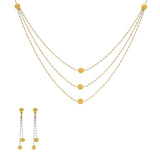 22K Gold Dazzling Singapore set w/ Earrings - Virani Jewelers | 


An uncommon yet alluring design, you are sure to consider this gorgeous and simple 22K gold ne...