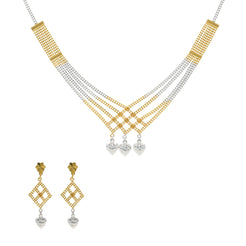 22K Yellow Gold Singapore set with Earrings - Virani Jewelers