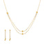 22K Yellow Gold Singapore set with Earrings - Virani Jewelers