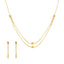 22K Yellow Gold Classic Singapore set with Earrings - Virani Jewelers