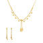 22K Yellow Gold Elegant Singapore set with Earrings - Virani Jewelers