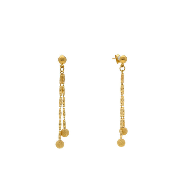 22K Yellow Gold Singapore set with Earrings - Virani Jewelers | 


A very subtle and elegantly designed 22K yellow gold necklace with earrings along with a class...
