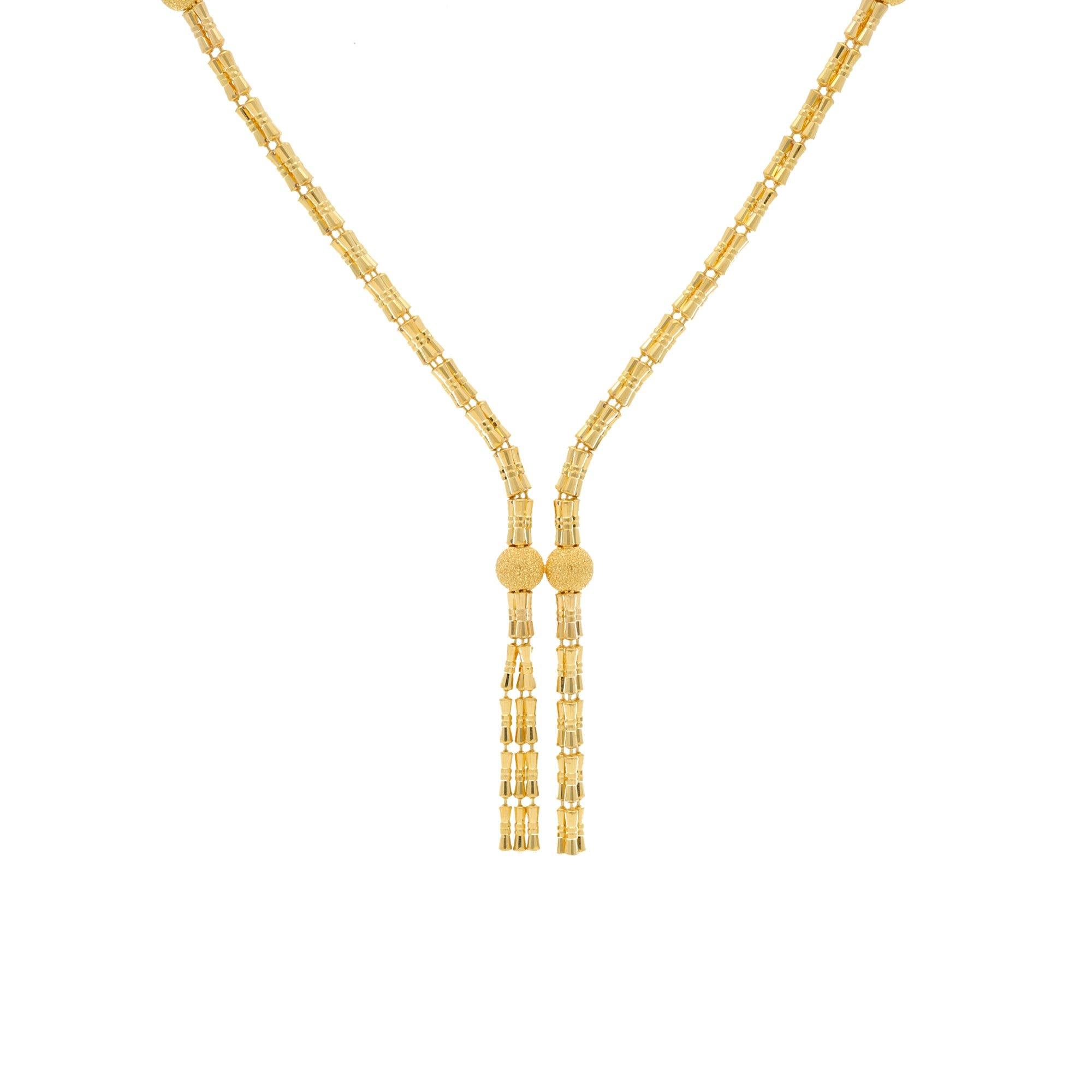 22K Yellow Gold Singapore set with Earrings Virani Jewelers