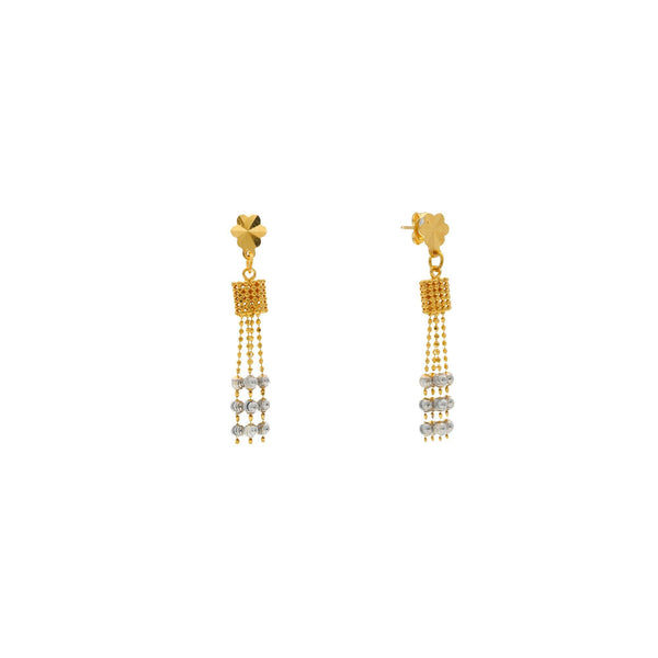 22K Yellow Gold royal and gorgeous singapore set with Earrings - Virani Jewelers | 


Make a statement and set a style by wearing this gorgeous and royal looking 22K yellow gold ne...