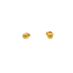 22K Yellow Gold Ball Stud Earrings, 1.6 Grams - Virani Jewelers