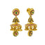 An image of the front and side views of the 22K gold earrings from Virani Jewelers.