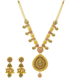 An image of the vintage 22K gold necklace set from Virani Jewelers. | Discover a 22K gold necklace set that is truly one-of-a-kind at Virani Jewelers!

Features a trad...
