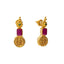 22K Gold & Gemstone Majestic Ram Parivar Temple Jewelry Set - Virani Jewelers
