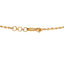 A close-up image of the hook-in-eye clasp on the 22K Indian gold chain from Virani Jewelers.