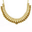 22K Yellow Gold Uncut Diamond Antique Temple Necklace Set W/ 9.39ct Uncut Diamonds & Laxmi Accents - Virani Jewelers