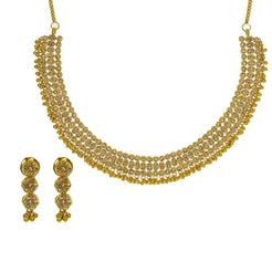 22K Yellow Gold Uncut Diamond Collar Necklace W/ 9.33ct Uncut Diamonds - Virani Jewelers