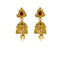 22K Yellow Gold Uncut Diamond Temple Necklace Set W/ 6.46ct Uncut Diamonds, Rubies, Emeralds, Pearls & Laxmi Pendants - Virani Jewelers