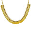 22K Yellow Gold Uncut Diamond Laxmi Necklace Set W/ 6.6ct Uncut Diamonds, Rubies, Emeralds, & Laxmi Kasu - Virani Jewelers